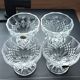 Set of 4 crystal fruit bowls