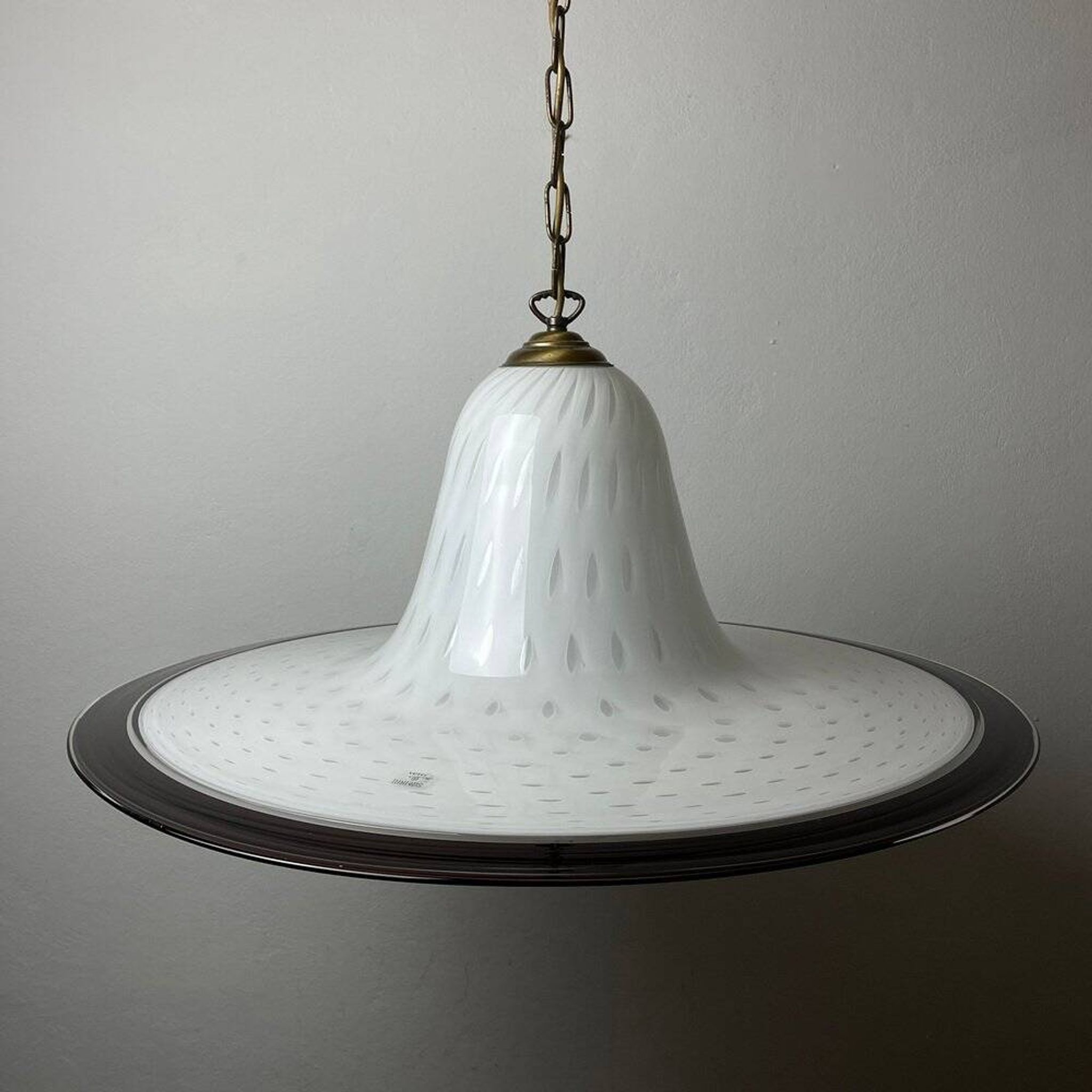 Vintage Murano glass pendant lamp from Vetri Murano, Italy, 1970s.