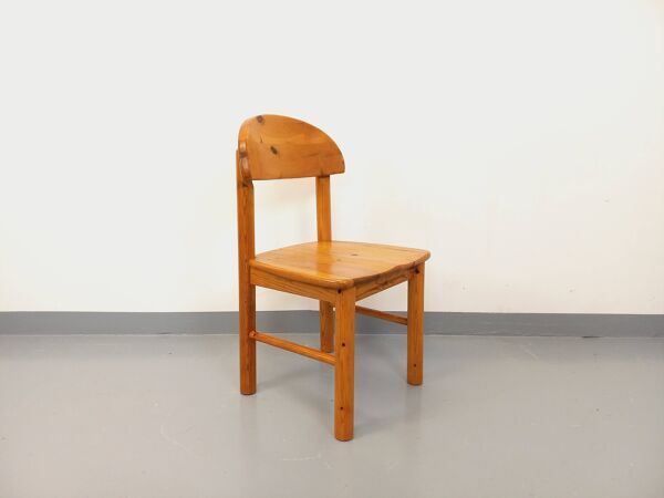 Chaise scandinave vintage Rainer Daumiller en pin des années 70