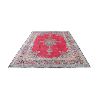 Tapis d'orient ancien fait main persan kachan 350 x 270cm