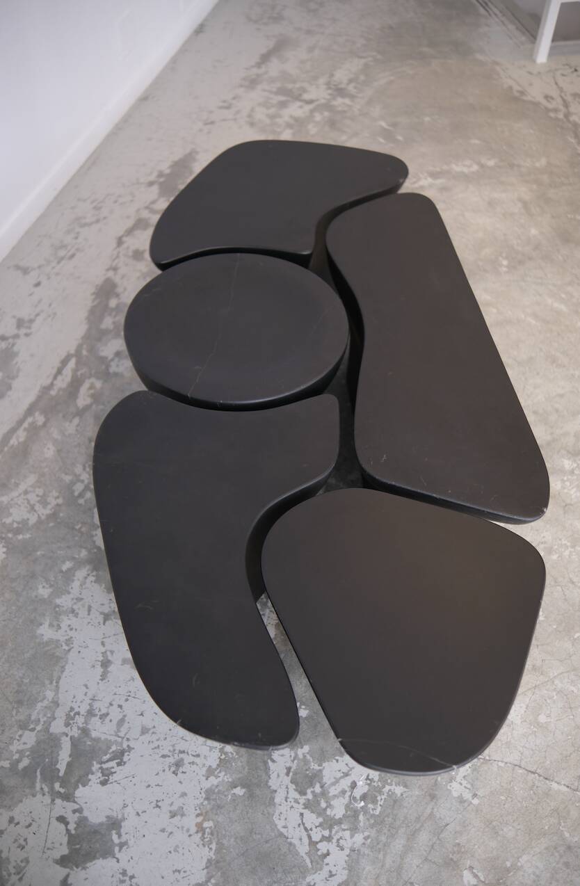 Marble coffee table - Aulyom Studio