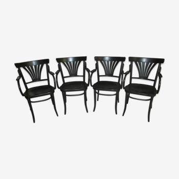 Set of 4 armchairs Bistro 1965