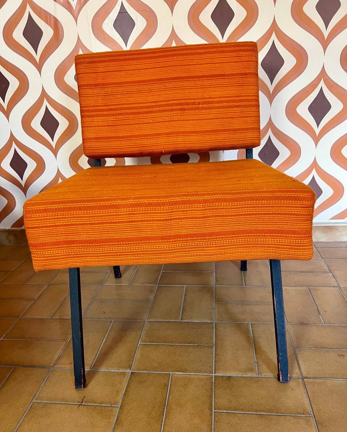 Vintage orange armchair