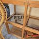 Pair of vintage pine bookshelf units in Maison Regain design from the 1970s.