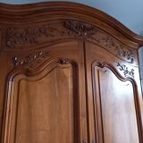 Old provencal walnut wardrobe