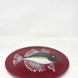 Plate with fish design in Leuven ceramic