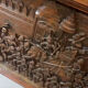 Large Balinese carved panel - scene from the Ramayana