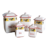 Series of earthenware spice jars