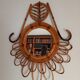 Vintage bamboo mirror