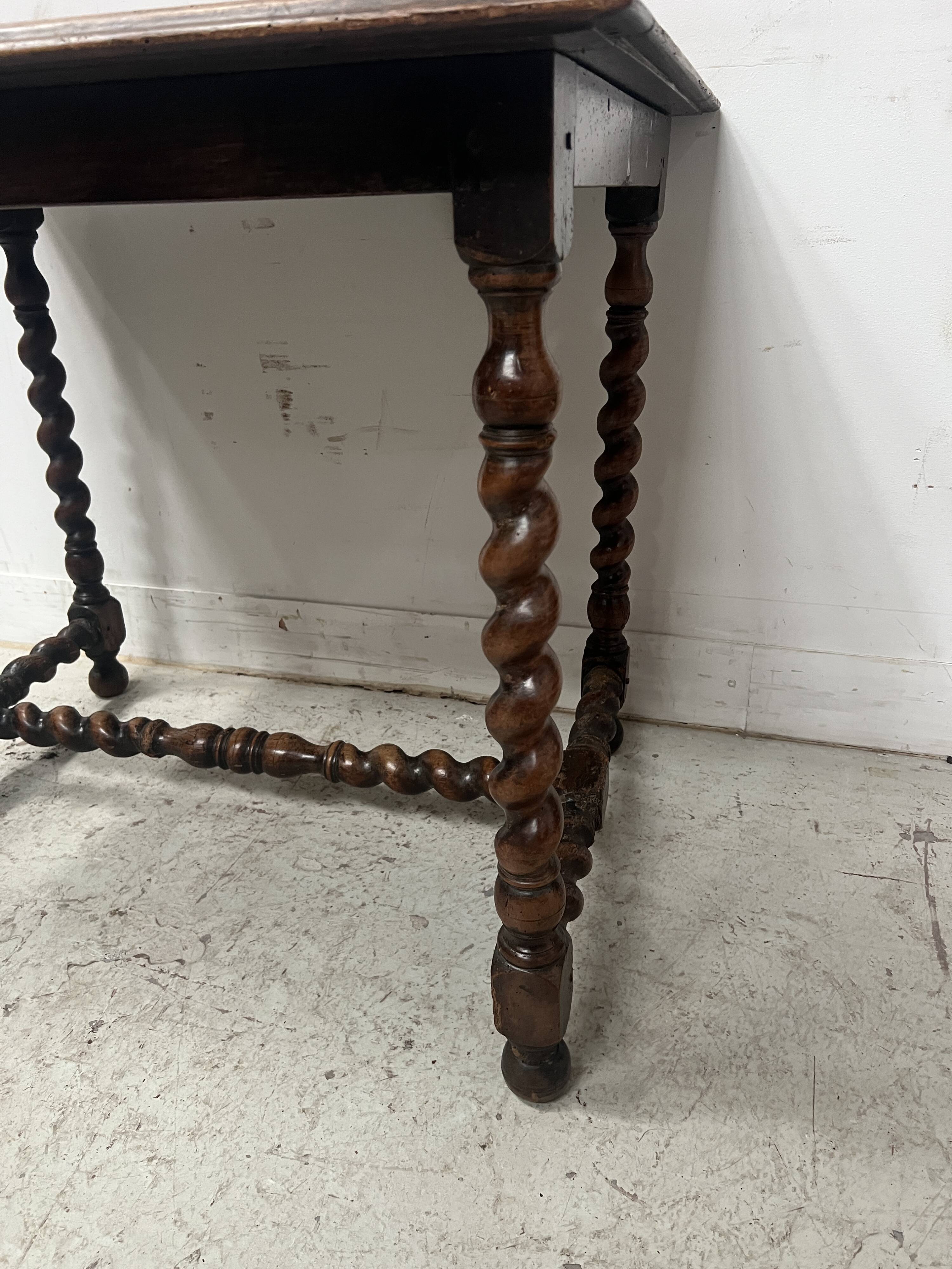19th-century solid walnut desk.