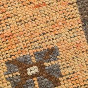 5x11 orange and brown vintage tapis rug, 352x162cm