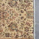 Vintage Beige Grey-Blue Runner Rug