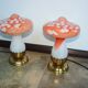 A set of ‘Vintage Mushrooms’ table lamps