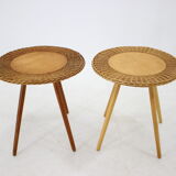 1970s Pair of Wooden Side Tables by ULUV, Czechoslovakia