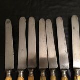 Set of 7 steel blade knives