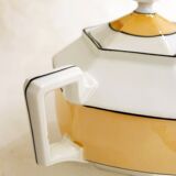 Iridescent Art Deco Sugar Bowl