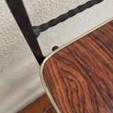 Shelf on legs in formica and metal