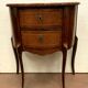 Commode demi lune de style Louis XV en marqueterie XX siècle