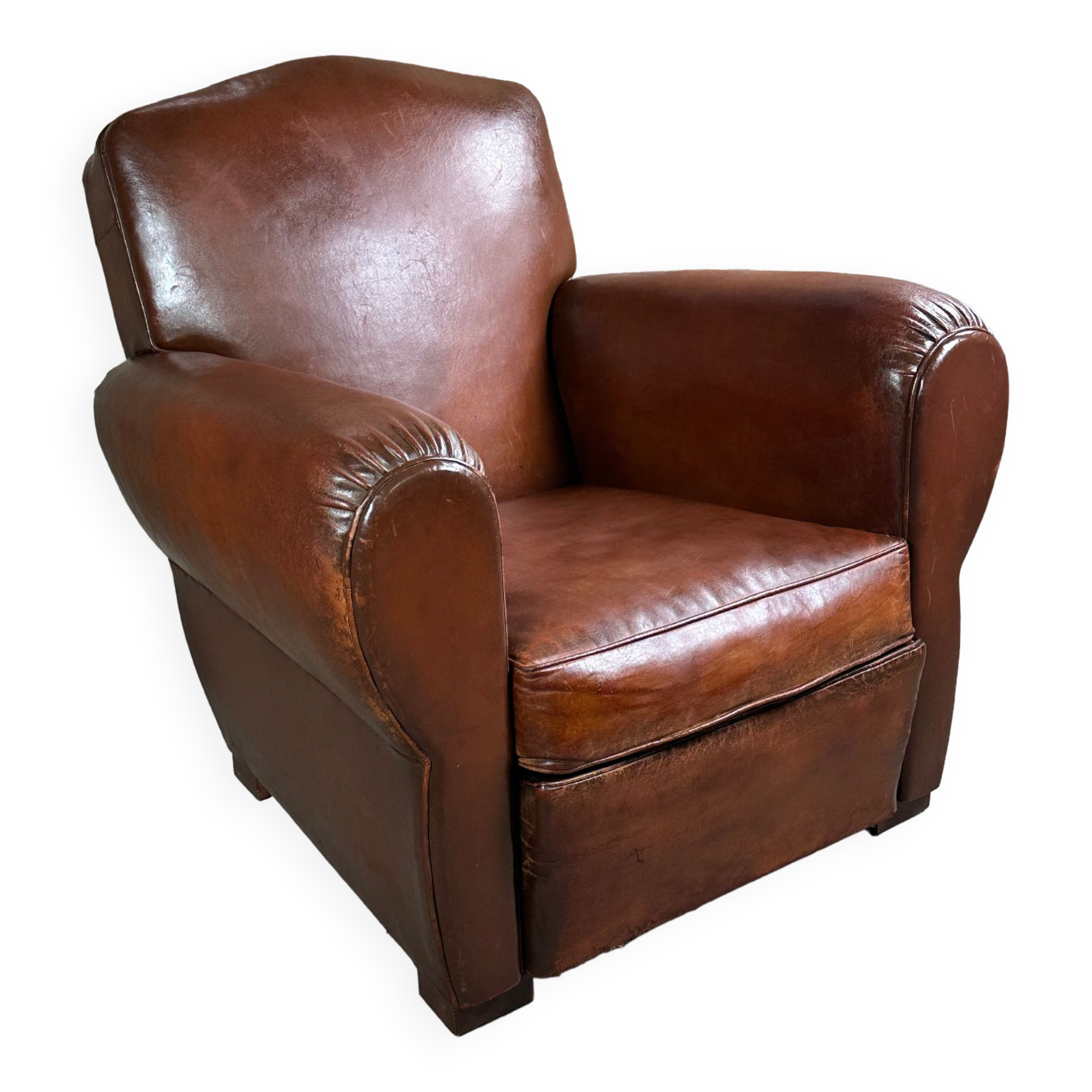Club armchair leather 30s