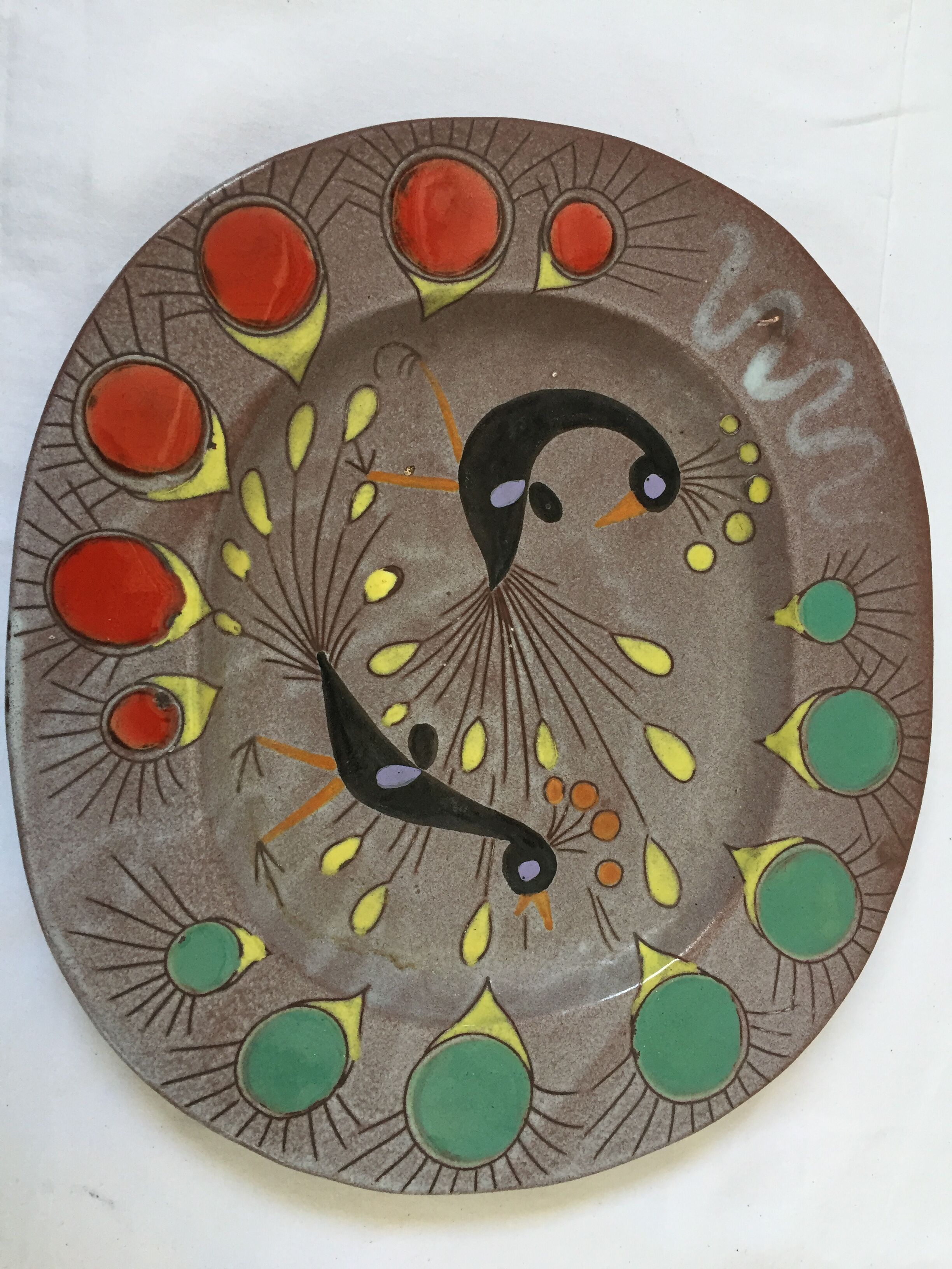 1960 Vallauris ceramic dish