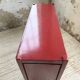 Red lacquered enfilade 1970 160cm