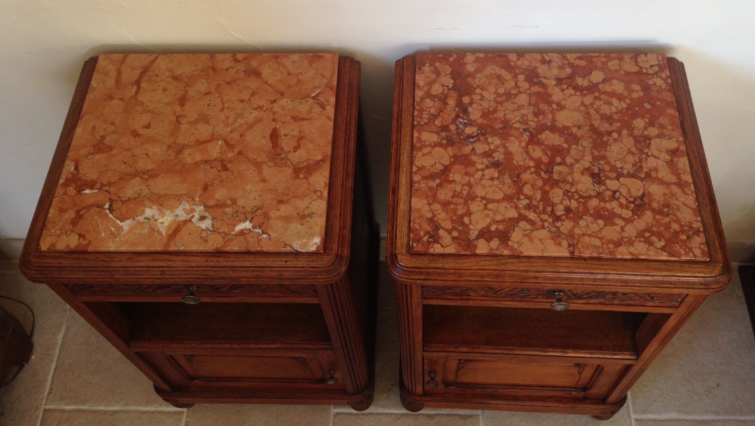 Pair of art deco nightstands