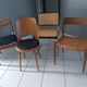 Suite of 4 mismatched vintage chairs Marcel Breuer, niels Otto Miller, Baumann Mondor and Samcom