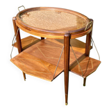 Art Deco walnut tea table
