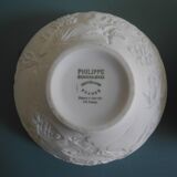 old Limoges Deshoulières porcelain tealight holder