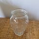 Small molded glass bulb vase