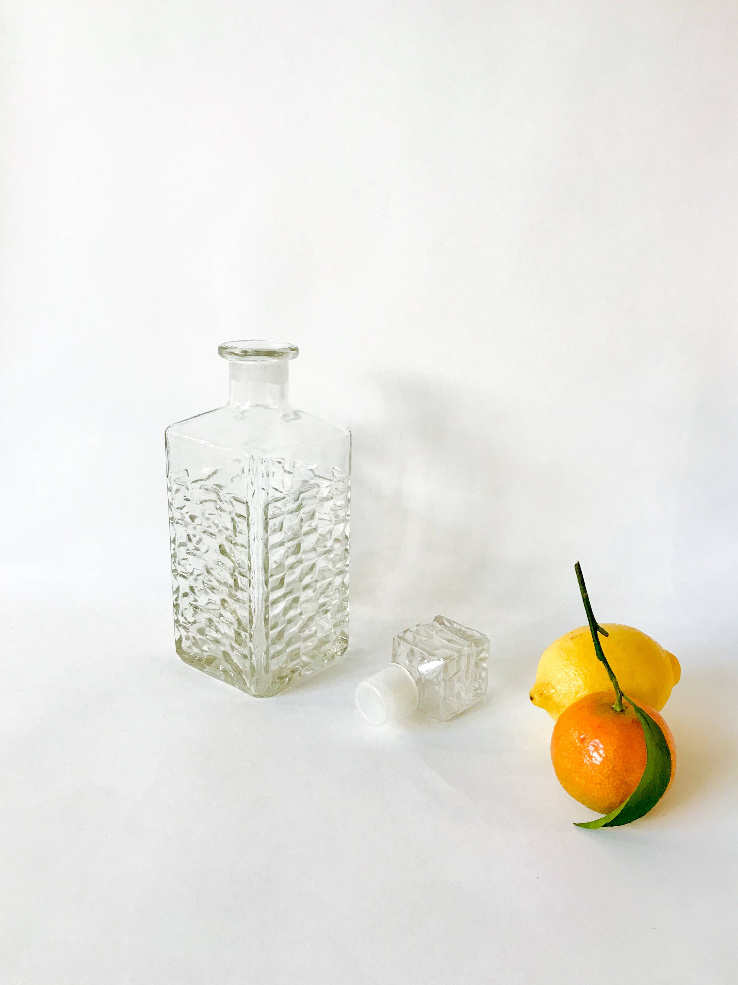 faceted whiskey decanter from the 70s