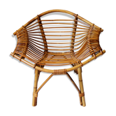 Fauteuil enfant rotin