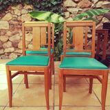 Lot de 4 chaises art déco