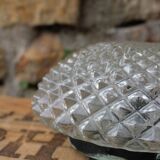 Moulded glass ceiling light