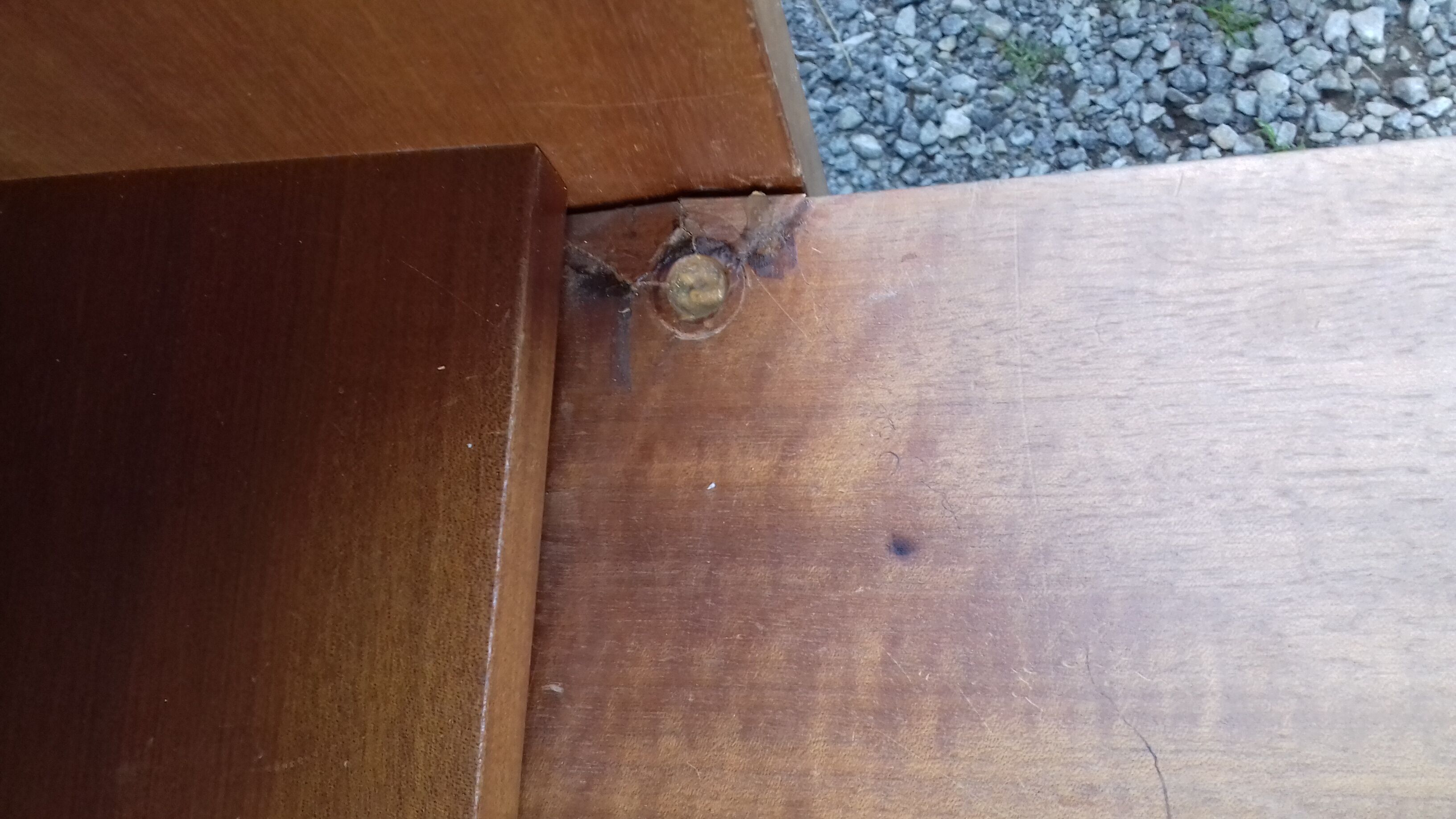 Writing desk, spindle feet