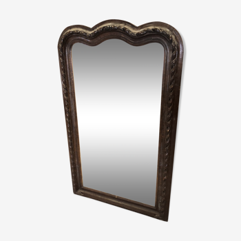 Miroir ancien en bois 140x86 cm