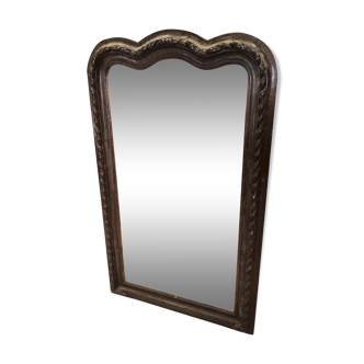 Miroir ancien en bois 140x86 cm