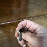 old secretary, Restoration era, lock and clover key, nineteenth century