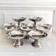 10 vintage stainless steel cups