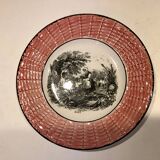 Digoins Sarreguemines talking plates late 19th century