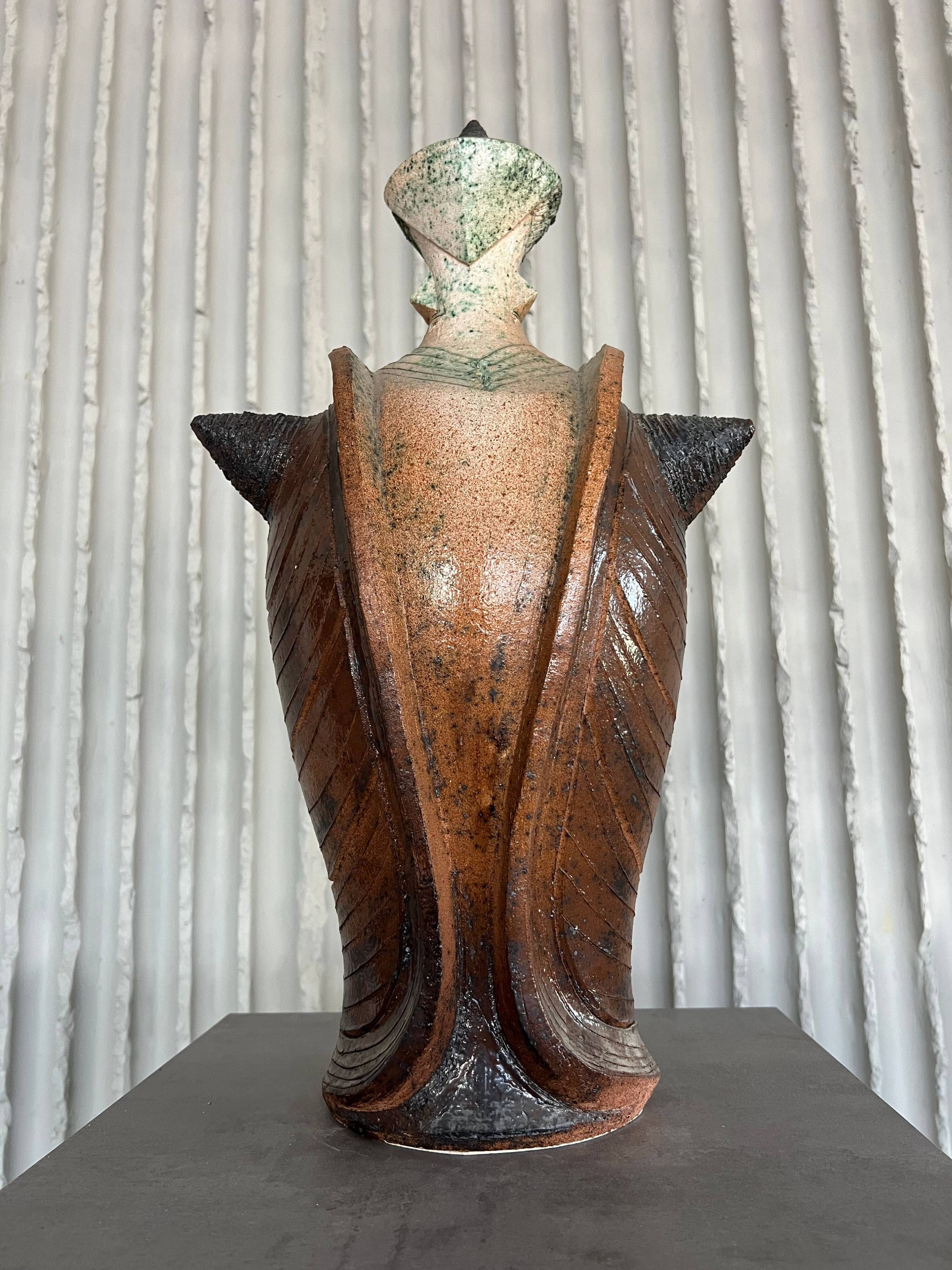 XXL (40-80cm) ceramic chess set by Maria Kenarova