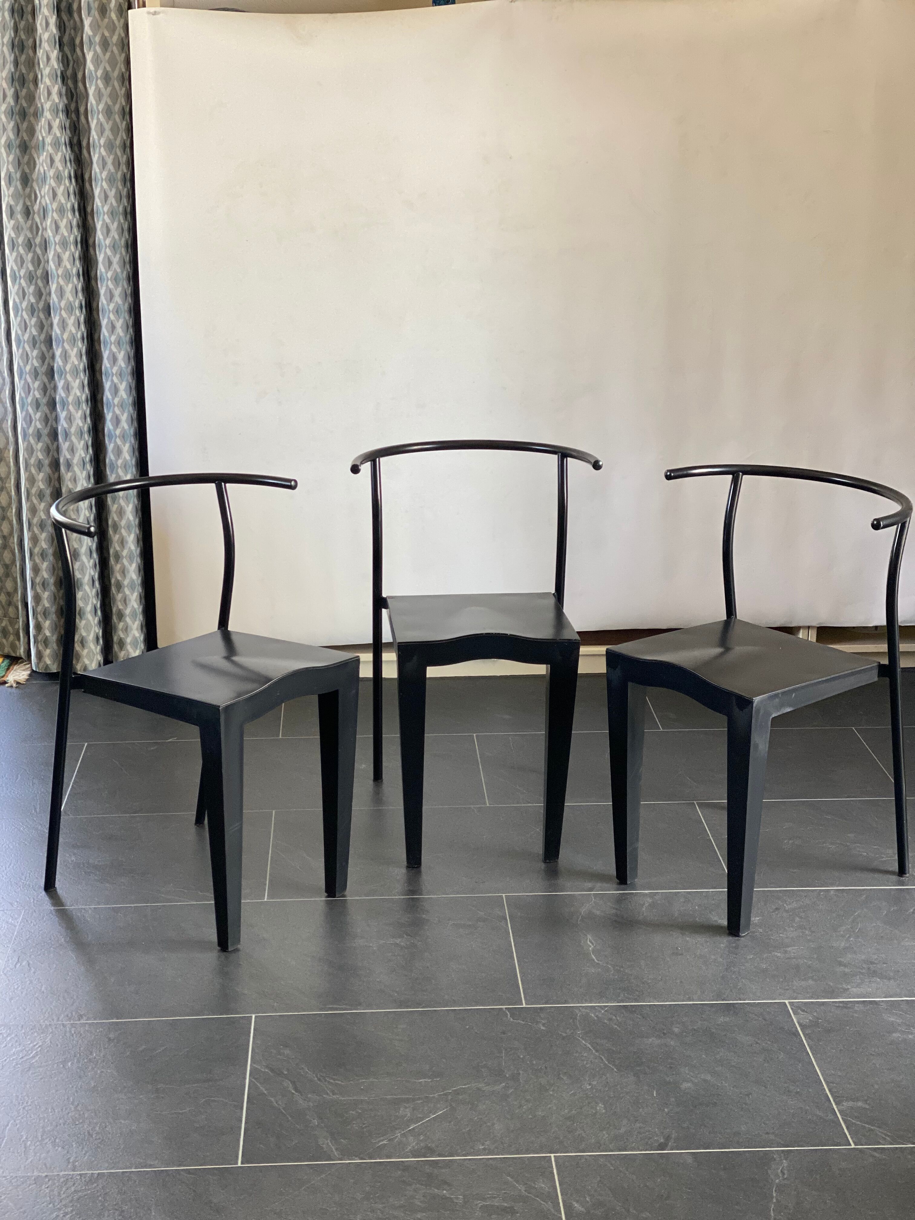 Trio of Philippe Starck Dr. Glob Chairs