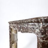 Red marble fireplace late 19th century