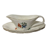 Sauceboat + 2 Serving Dishes Digoin & Sarreguemines - Model REN