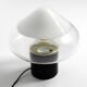 1960s Italian two-piece Murano glass table lamp by Roberto Pamio for Leucos
