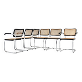 Ensemble de 6 chaises de salle à manger style B32 par Marcel Breuer