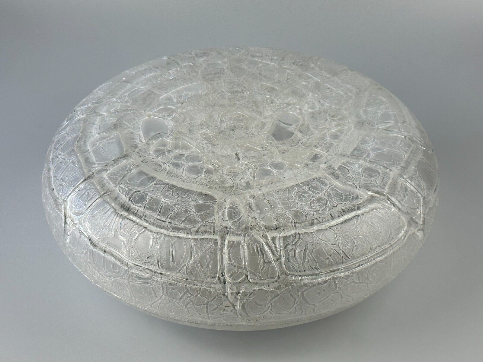 60s 70s ceiling lamp Plafoniere Ice Glass Doria Germany Space Age Design