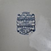 Large antique oval dish 🌿 Ironstone – Grand Dépôt Paris – 19th century