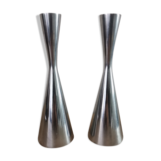 Vintage diabolo candle holders