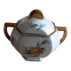 Sucrier porcelaine de Limoges motiffloral